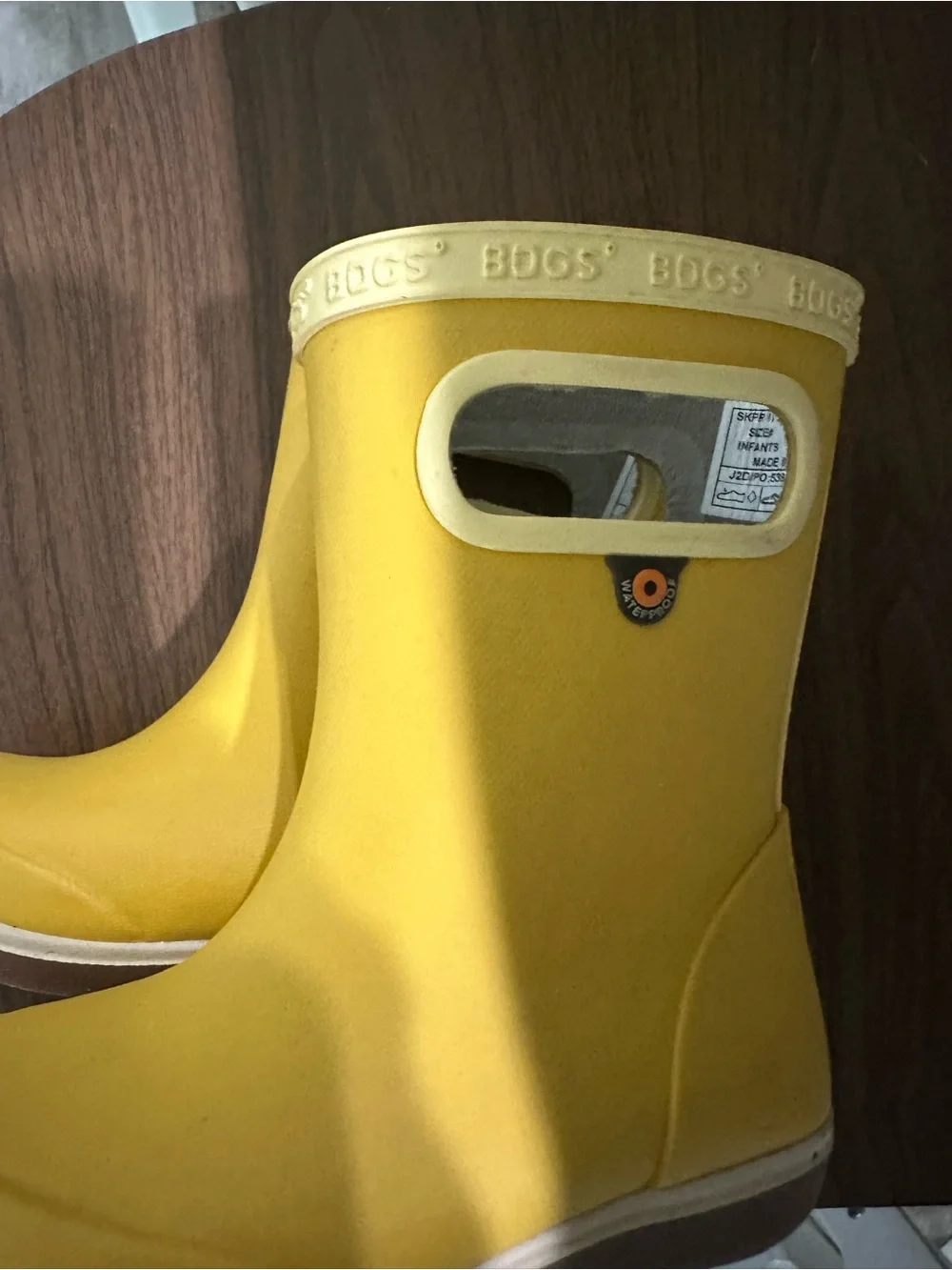 Bogs Yellow Short Pull-On Rain Boots